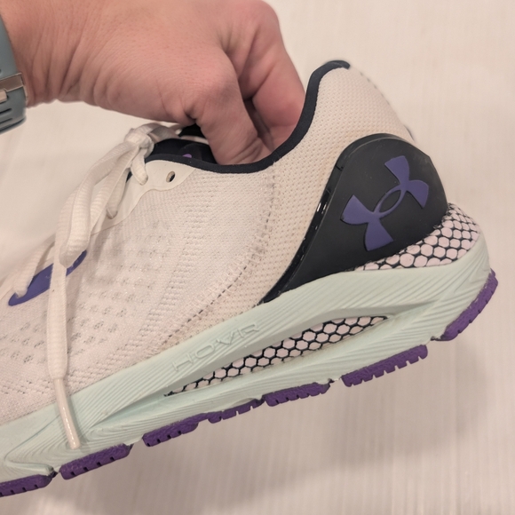 UNDER ARMOUR Hovr Sonic Women's White and Purple Athletic Shoes Size 6.5 - Picture 5 of 11